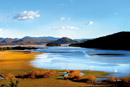 Cerkniško jezero v jesenskih barvah